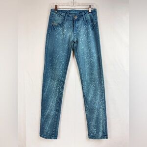 BUBBLEGUM USA Y2K Blue Acid Wash Ombre WOMEN JEAN SIZE 9/10 (W:29 INSEAM32